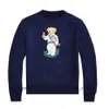 Erkekler Polo Sweater Erkekler Sıradan Oyuncak Ayı Baskı Pulloverpolo Polo Ralphs Sweatshirt Ceket "5899