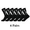 6Pairslot Anti Slip Tapedesign Football Socks Mid Calf Nisclip Soccer Sport Cycling Sports Sock Eu3845 231220