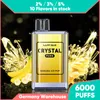 Crystal Vape Disposable E Zigarette pure 10 flavors disposable vape with 1500mah big capacity battery no need to recharge