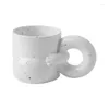 Mugs Nordic Ins Simple Solid Color Ceramic Mug Breakfast Milk Cup Office Pantry Coffee Water To Send Friends Christmas Gifts