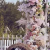 Düğün Küçük Violet Tek Şube Delphinium Düğün Düzen Yolu Kurşun Dekorasyon Sahte Çiçekler Bölüm Ölçekli Ticaret Lfy