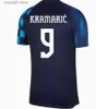 Fans Tops Tees 2022 Coupe du monde Croatie Jersey de football 2223 Accueil 10 Modric 7 BREKALO 4 PERISIC Chemise à l'extérieur 11 BROZOVIC 9 KRAMARIC 18 REBIC 17MANDZUKIC équipe nationale de football