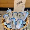 Многоразовые стаканы Starbucks, 5 шт., меняющие цвет, оригинальные стаканы Starbucks, ПП, пищевые, 24 унции, 700 мл, с соломинкой H112544