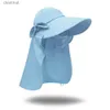 Cappelli a bordo largo cappelli da secchio di protezione solare berretto da sole Donne maschera ridotta per maschera per viso voccia a ciondolo vuoto regolabile brim impermeabile hatsl231221