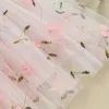 Mädchen Kleider Baby Kleid Mode Hosenträger Stickerei Kleine Blumen Süße Süße Prinzessin 1. Geburtstag Rock Geschenk