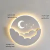 Wandlamp LED Wolk Sterren Maan Voor Slaapkamer Nachtkastje Kinderkamer Kinderen Creatieve TV Achtergrond Trap Gangpad Licht Binnen