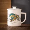 Mugs 520ml Ceramic Tea Cup With Infuser Chinese Mug Coffee Cups Porcelain Drinkware