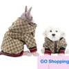 Качество одежды качество бренд дизайнерские буквы печатные собачьи одежда модная ковбойская джинсовая толчка кошки собаки животные животные куртки на открытом воздухе.