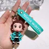 Demon Slayer Keychains 3D Söt figur Keychain Anime Gaming Keychains Gifts till fans