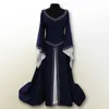 Vestidos casuais Vintage Feminino Menina Renascença Assistente de Cosplay Gótico Moda Mulheres Manga Longa Vestido Medieval