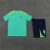 23/24 Brasil Camisa Masculina de Manga Curta de Secagem Rápida Terno Esportivo de Lazer ao Ar Livre Top Shorts Camisa Esportiva