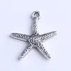 Silver Copper Retro Floating Charms Starfish Pendant Fabrication BIELLEMENT DIY PENDANT PENDANT Collier ou bracelets Charm 600PCS Lot 10287R