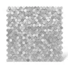 3D Mosaikväggskakel Peel och stick självhäftande vattentät aluminium Hexagon Kök Bath Backsplash Fireproof Kitchenwall 231220