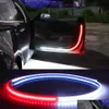 Travel Roadway Product Car Door Opening Warning Light Strips Strobe Flashing Lights Safety 12V 120Cm Welcome Decoration Led Ambient La Dhzn8