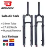 BOLANY 34 Tube Damping MTB Bicycle Front Fork XC Superior Shock Absorption and Stable Control for Mountain QR Bike Air 231221