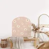 Funlife minimalista cor margarida arco decalque para cama ou berço decoração removível casca e vara adesivo de parede casa interior papel de parede 231220