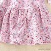 Sukienki dziewczynki dla dzieci swobodna sukienka dla dziewcząt ubrania wiosna jesień nowa maluch uroczy kwiatowy nadruk długie slegi księżniczka sukienka moda