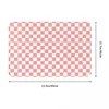 Carpets Checkered Pattern Pastel Pink X White Doormat Rug Carpet Mat Footpad Polyester Non-slip Absorbent Entrance Kitchen Bedroom