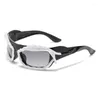 Sunglasses Fashion Brand Designer Steampunk Y2k HD UV400 Gradient Trending Eyewear Creative Design Shades Sun Glasses