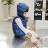 Gilet enfant vêtements d'extérieur pour enfants manteaux d'hiver vêtements pour enfants vêtements chauds à capuche en coton bébé garçons filles gilet pour l'âge de 311 ans 231220