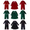 Pyjamas en coton rouge pour tout-petits, assortis pour garçons et filles, pour bébés, famille, enfants, pyjama de noël, 231220