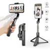 Bluetooth Handheld Gimbal Stabilizer Mobile Selfie Stick Halter Einstellbarer Selfie -Stand Handheld -Regal mit drei Pivots285d