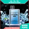 Crystal vape 일회용 e zigarette 순수 10 맛 1500mAh 대형 용량 배터리를 가진 vape 재충전 필요 없음