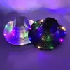 Arrival LED Cowgirl Hat Light Up Jazz Cap For Stage Show Costume Decoration Holiday Light Supplies Fluorescent Party Props 231220