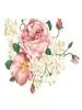 Autocollants muraux de fleurs de pivoine de luxe, décoration artistique pour la maison, sparadrap muraux en vinyle amovibles en PVC pour décorations de salon d'enfants 2104208410317