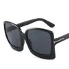 Sunglasses Square Women 2022 Vintage Brand Oversize TF Women's Sun Glasses Black Gradient Female Men s Oculos UV400308i