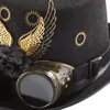 Top hat cosplay ball Victorian era goggles wing tooth jazz hat