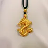 Hanger kettingen plaat gouden ketting voor mannen-Chinese drakentouw ketting-heren ketting-luxe sieraden