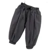 Trousers Childrens Down Pants 2024 Winter Warm Thickened Waterproof Kids Boys Outerwears Solid Versatile Child