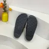 Designer Slipper gezellige platte sandalen kalfsleer muildieren klompen denim letter afdrukken comfort casual schoenen platform