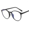 Sonnenbrillenrahmen Campus-Stil Brille Mann Frau Runde Form TR90 Material Brillen für Frauen Anti-Blaulicht-Rahmen