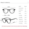 Okulary przeciwsłoneczne ramy 2023 okrągłe okrągłe okulary blokujące niebieskie światło Kobiety przezroczyste soczewki Rama Optyczna okulary okulary żeńskie