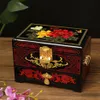 Luxury Pingyao Retro Chinois Makeup Box Collier Anneau Multi-couche bijoux Boîte haut de gamme en bois mariée de mariage