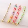 Bangle Hoge Kwaliteit CZ Pastel Emaille Armband Voor Vrouwen Goud Kleur Regenboog Kleurrijke Zomer Jewelry318i