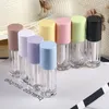 Packing Bottles 6Ml Pink/Yellow/Purple/Nude Pink/ Big Brush Lip Gloss Tube Drop Delivery Bhbrr