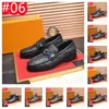 40Model Designer Luksusowe buty zwykłe buty modne Mase Men Menafers Moccasiny Oddychające poślizg na czarnych butach jazdy plus rozmiar 38-45