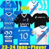 Fani TOPS TEES Neymar Jr 2023 2024 Al Hilal Saudi Pereira Soccer Jerseys Malcom Ighalo Neves SergeJ Salem Vietto Koulibaly Football Shirt Kanno na bok Men Maillots