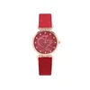 Relógios de pulso relógio de estilo casual para mulheres ins moda pequeno mercado simples elegante estudante quartzo relojes para mujer montre