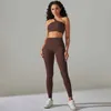 Yoga -outfit naadloze yogaset vrouwen sexy crop top bh bra leggings sport shorts sport set workout outfit fitness gym kleren fitnessl231221