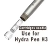 50 PCS 3ML HYDRA H3 İğneler Kartuşlar Mikroiğnedling Roller Dermapen Damga Hydra.Pen H3 H12 HR HS Nano 12 Pim Cilt Bakımı MTS Derma Kalem Ayarlanabilir Sıvı Çıkışı