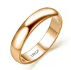 Originele Echte Puur Gouden Ringen Voor Vrouwen en Mannen Met 18KGP Stempel Top Kwaliteit Rose Gouden Ring Sieraden Gift hele R0503058299