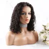 Blueless Bob Peruki ludzkie włosy Pre -Stucked, koronkowe zamykanie 4x4 Peruka Włosy Włosy 200 Gęstość, gotowe do peruki z wybielonymi węzłami fala wodna Kinky Curly Bella Hair Trend