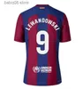 Hayranlar Tees 23 24 Camisetas De Futbol Formaları Pedri Lewandowski Gavi 2023 2024 FC Balde Ferran Raphinha Barcelona Dest Futbol Gömlek Erkek Çocuk Kiti ekipmanları 16-4xl