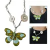 Pendant Necklaces Butterfly Irregular Pearls Neck Chain Trendy Button Clavicle Y2K Jewelry