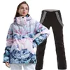 Wasserdichte Skianzug-Sets für Damen, bunte Jacken oder Hosen, Schneebekleidung, Outdoor-Snowboardbekleidung, Mädchenmode, Winter 231220