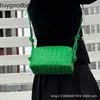 Loops Bag Bottegaaveneta väskor äkta lädervävd kvinnor Ny trendknut axelband crossbody fashionabla och enkel rak liten fyrkantig frj